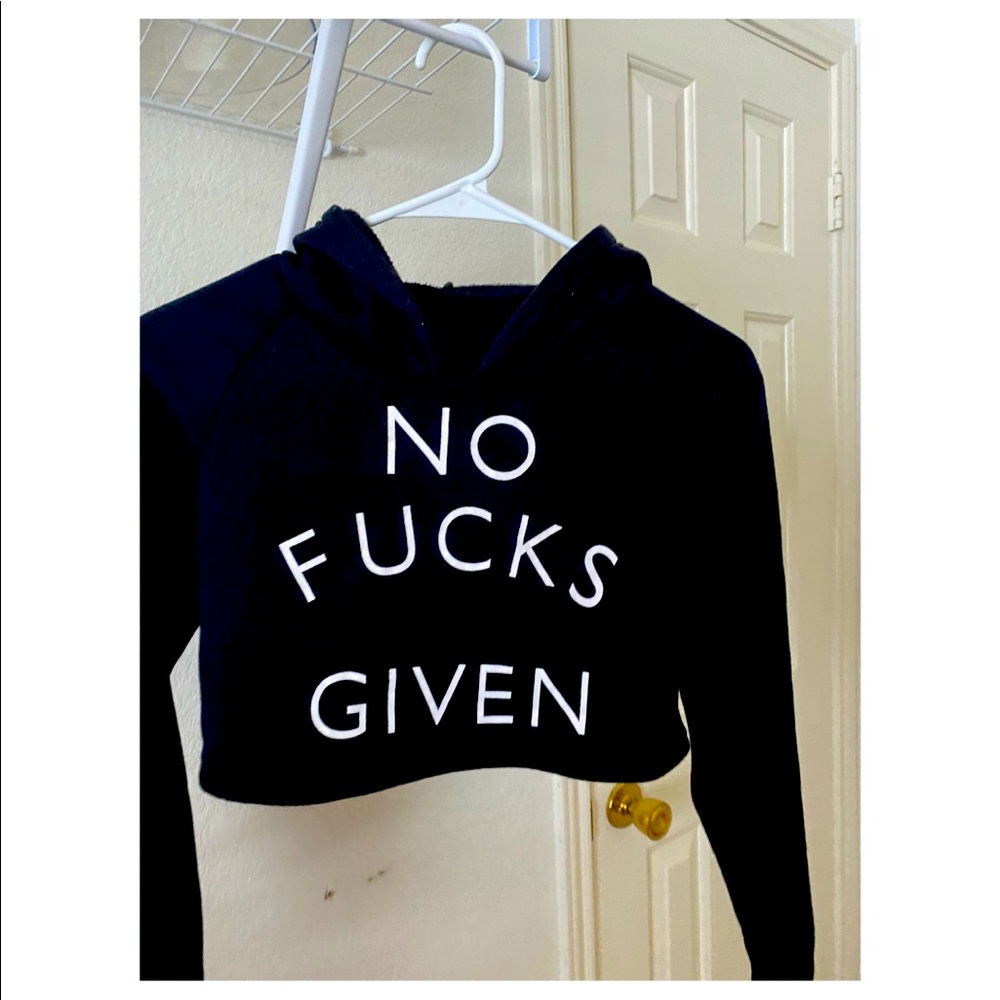Petite cropped hoodie